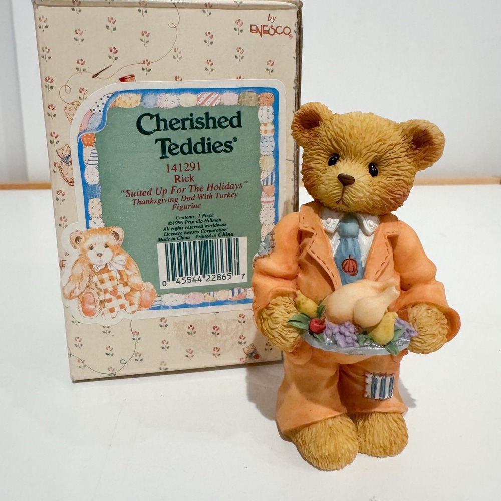 Vintage (1996) Cherished Teddies - Rick - "Suited up for the Holidays" #141291